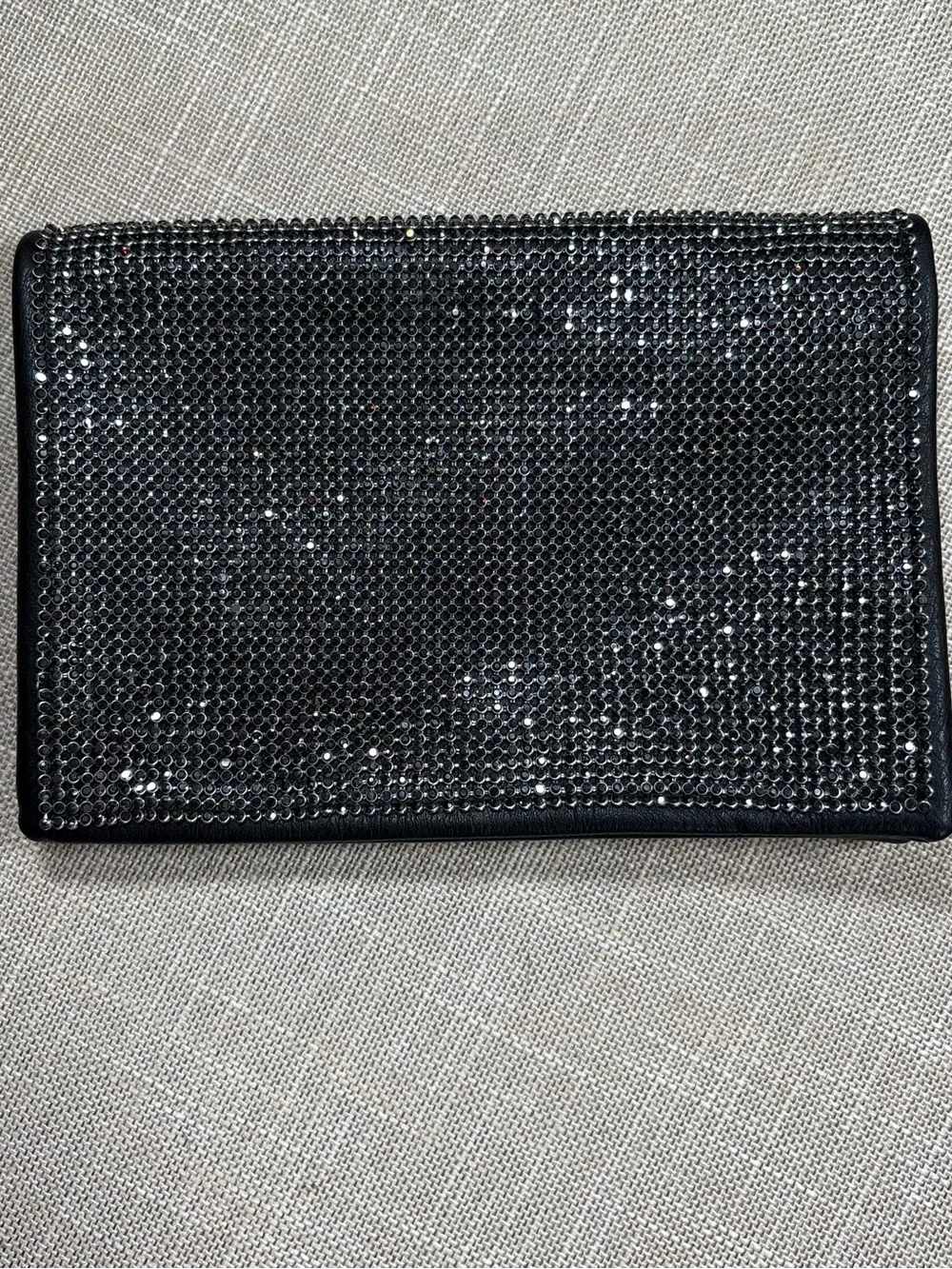 Sequin Black Wristlet Clutch - Evening Sparkle